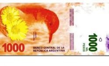 En diciembre comenzar&aacute;n a circular los billetes de mil pesos