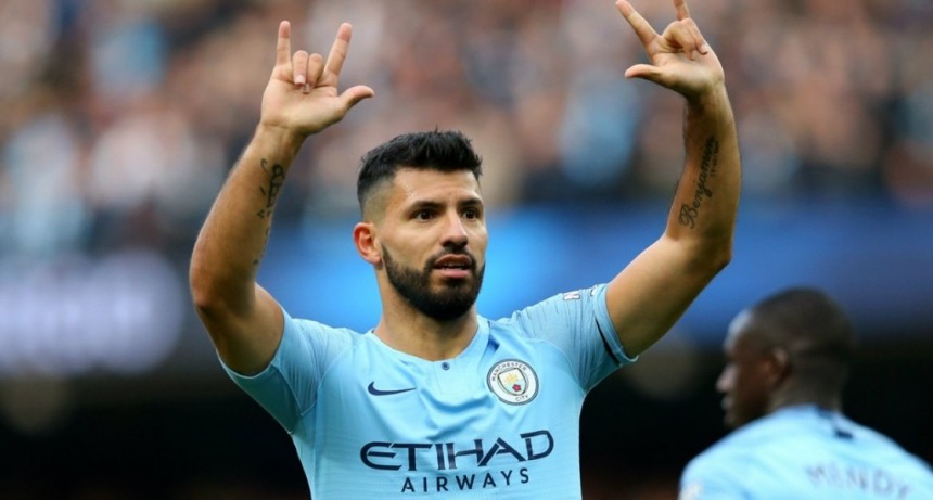Ag&uuml;ero anot&oacute; su gol 150 en la Premier League