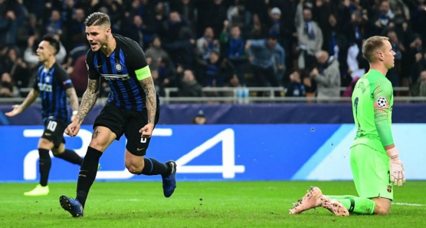 Icardi salv&oacute; al Inter, que igual&oacute; con el Barcelona