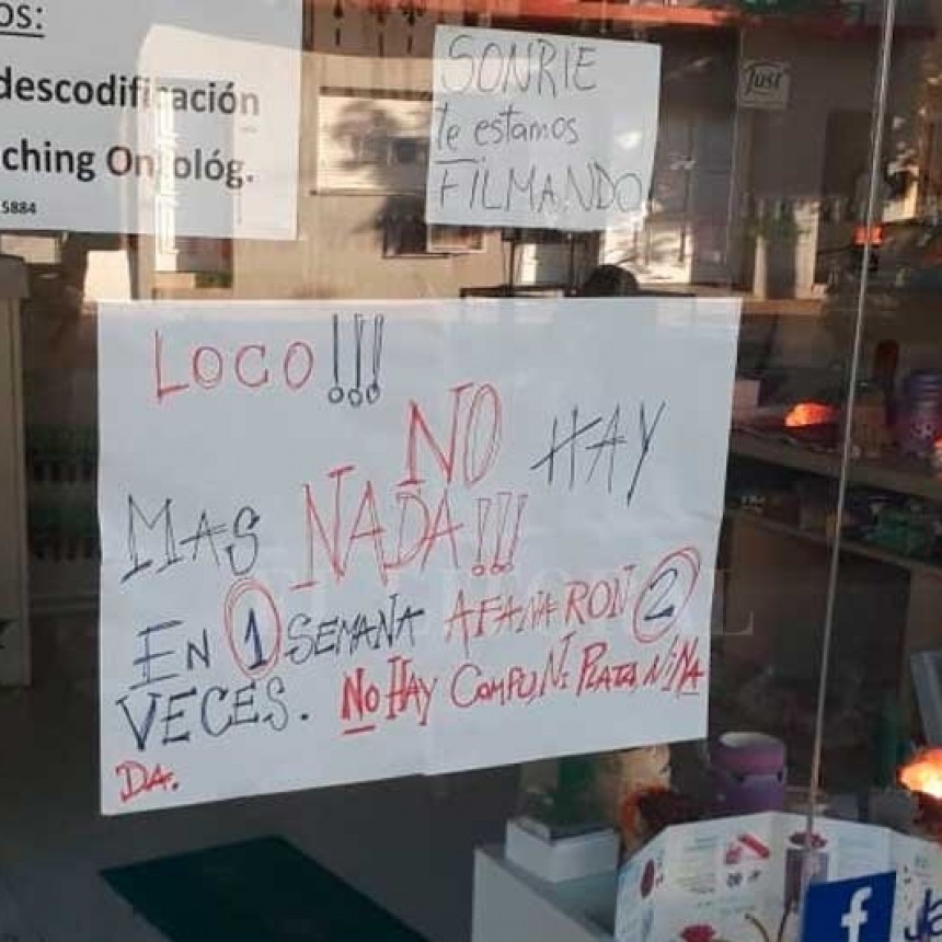 "No hay m&aacute;s nada, en una semana afanaron dos veces"
