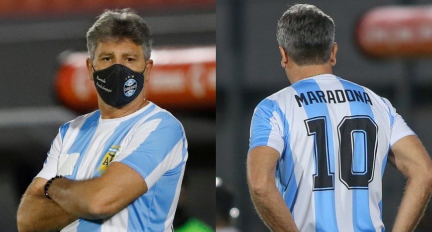 Maradona: DT de Gremio se puso la de Diego