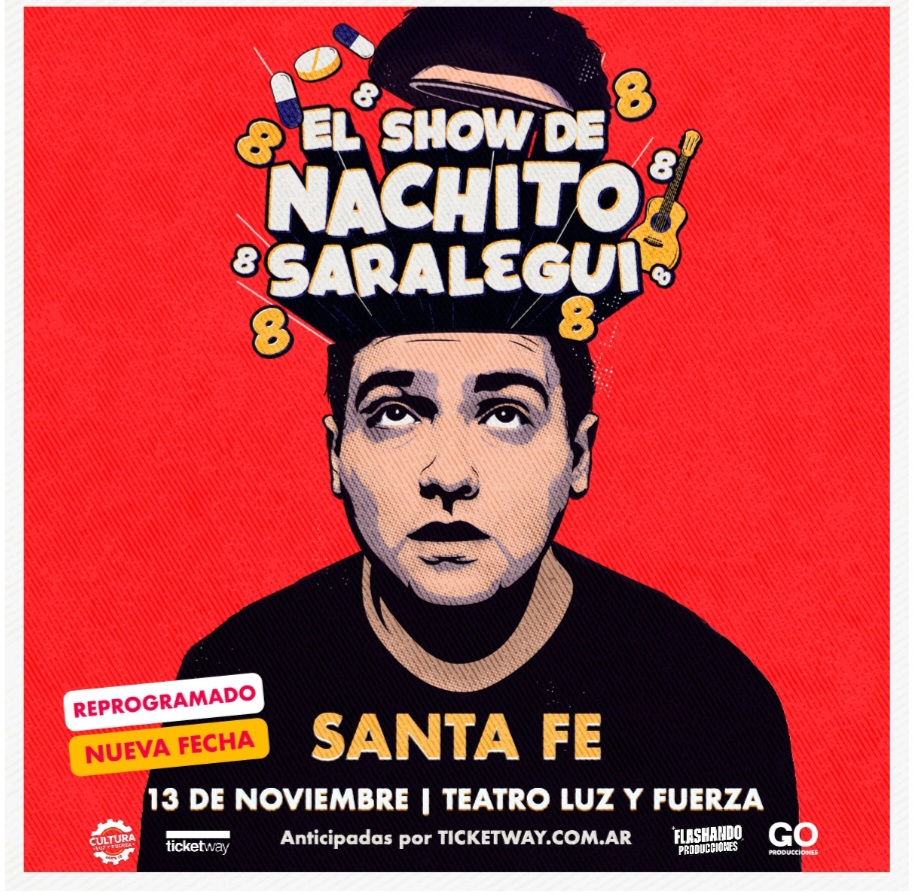 Nachito Saralegui vuelve a Santa Fe con su show