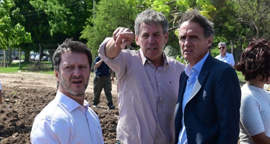 Jat&oacute;n y el ministro Katopodis recorrieron la obra del Paseo de la Laguna
