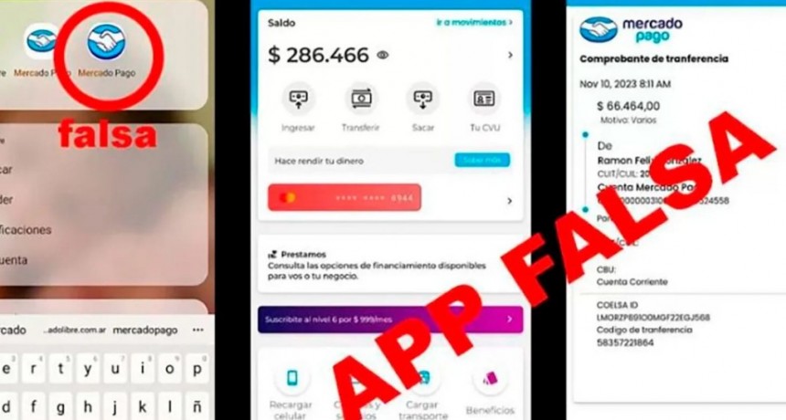 Advierten estafas con una aplicaci&oacute;n falsa de billetera virtual