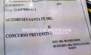 Autobuses Santa Fe entr&oacute; en concurso de acreedores