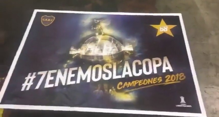 As&iacute; se imprimieron los afiches de Boca campe&oacute;n