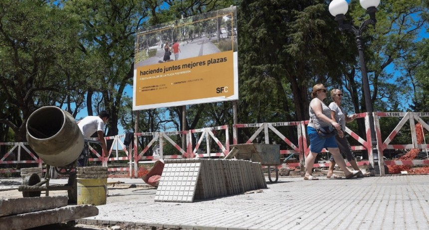 Ultiman los detalles para la puesta en valor de la Plaza Pueyrred&oacute;n