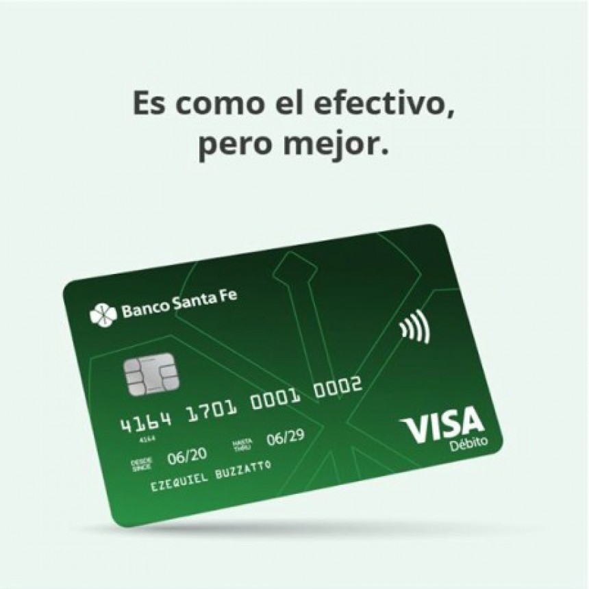 El Banco Santa Fe premiar&aacute; con el reintegro del 100 % a quienes realicen sus compras con la tarjeta visa d&eacute;bito