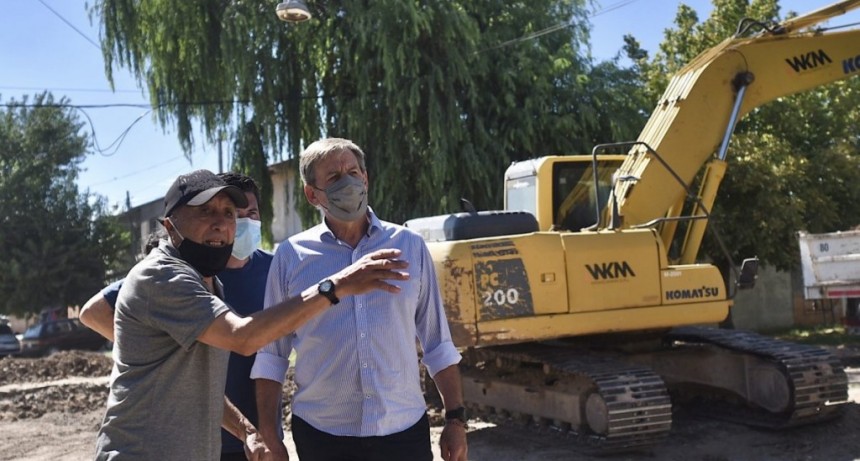 Con un 70% ya concretado, avanzan las obras integrales sobre calle Pedro de Vega