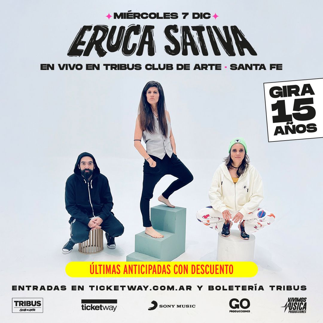Eruca Sativa vuelve a Santa Fe para festejar sus 15 años 