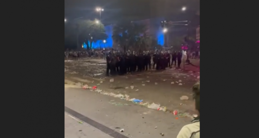 La Polic&iacute;a intervino para desalojar Rivadavia y Bulevar