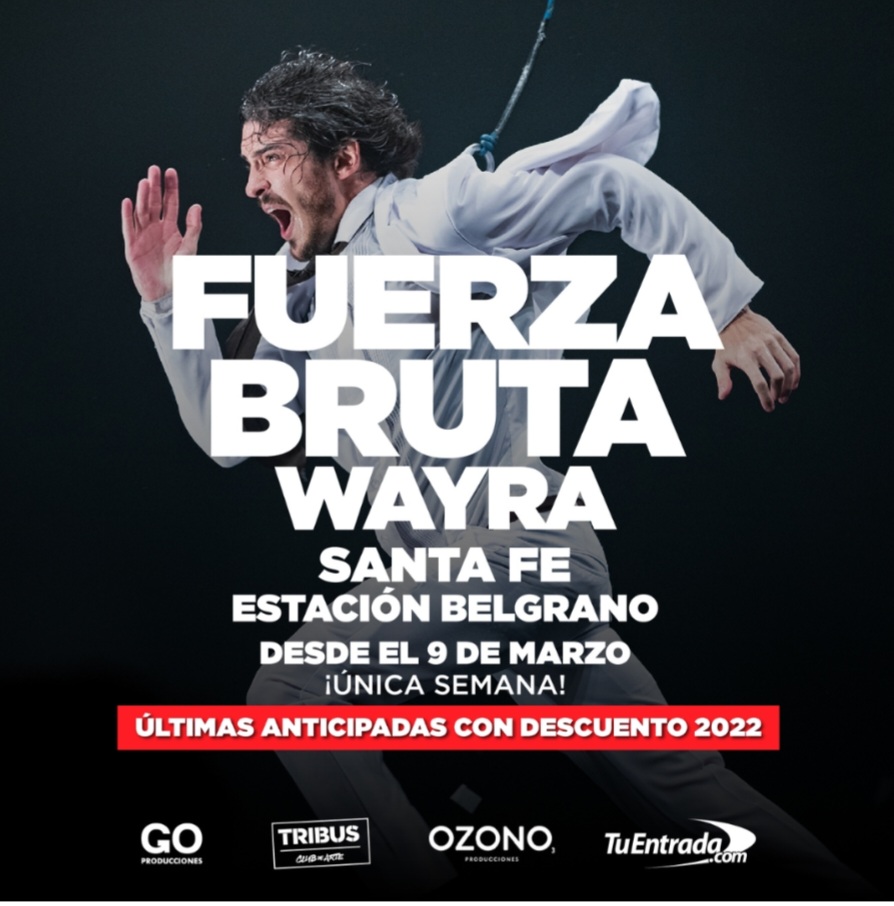 Fuerza Bruta Wayra: &uacute;ltimos d&iacute;as para comprar las anticipadas con descuento 
