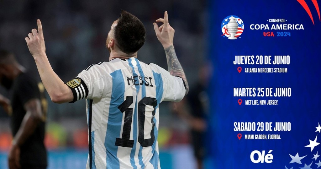 Selección Argentina: sedes, estadios y calendario para la Copa América