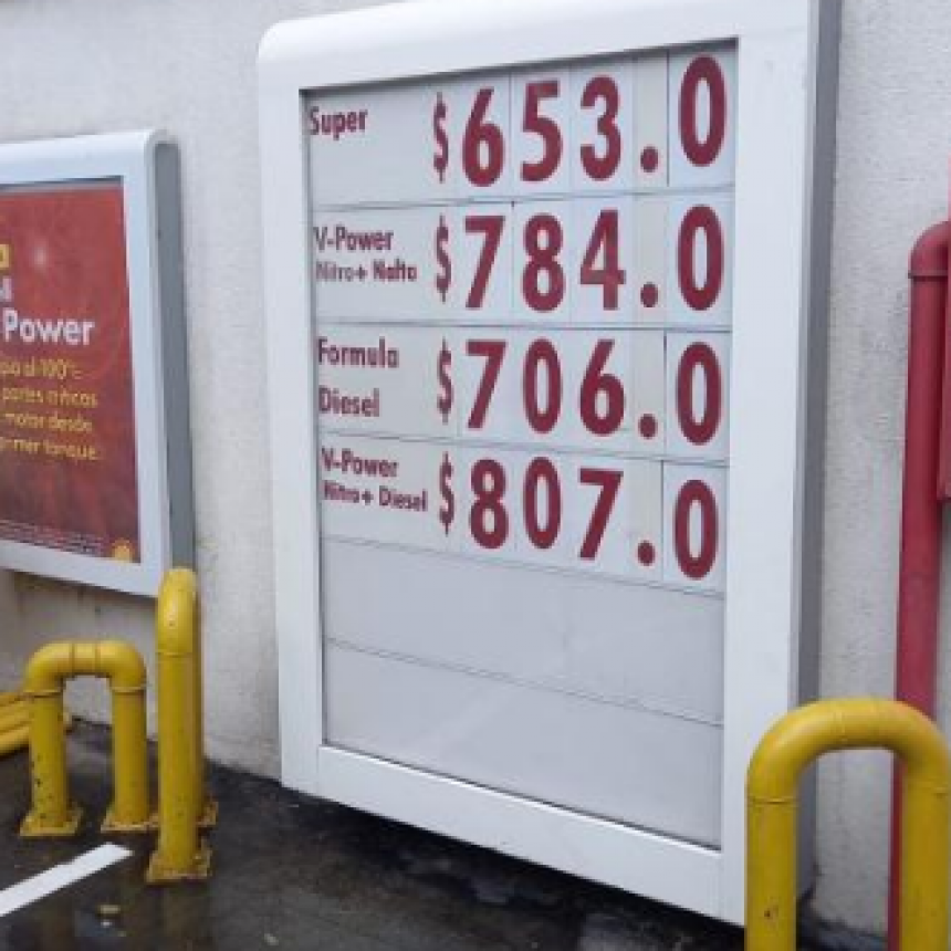 Shell aument&oacute; 37% promedio los precios de los combustibles