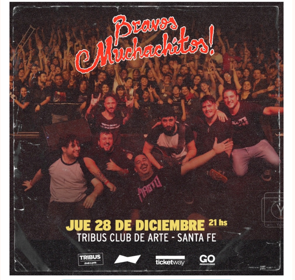 Bravos Muchachitos! festeja su cumple en Tribus con  nuevas versiones de los Redondos y el Indio