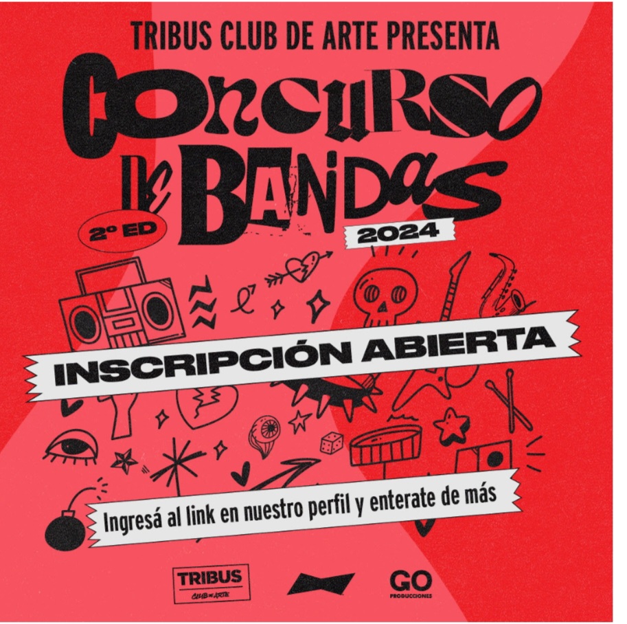 Se viene el concurso de bandas 2024 en Tribus Club de Arte