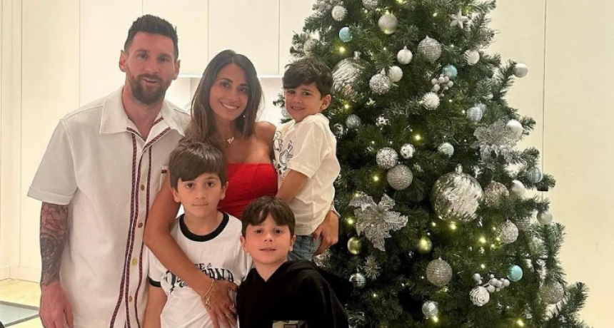 Lionel Messi: como siempre, festej&oacute; la Navidad en Rosario