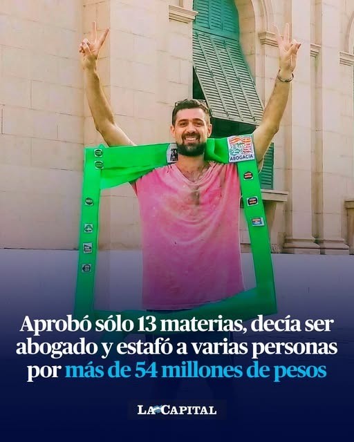 Se hizo pasar por abogado y estafó por 54 millones de pesos